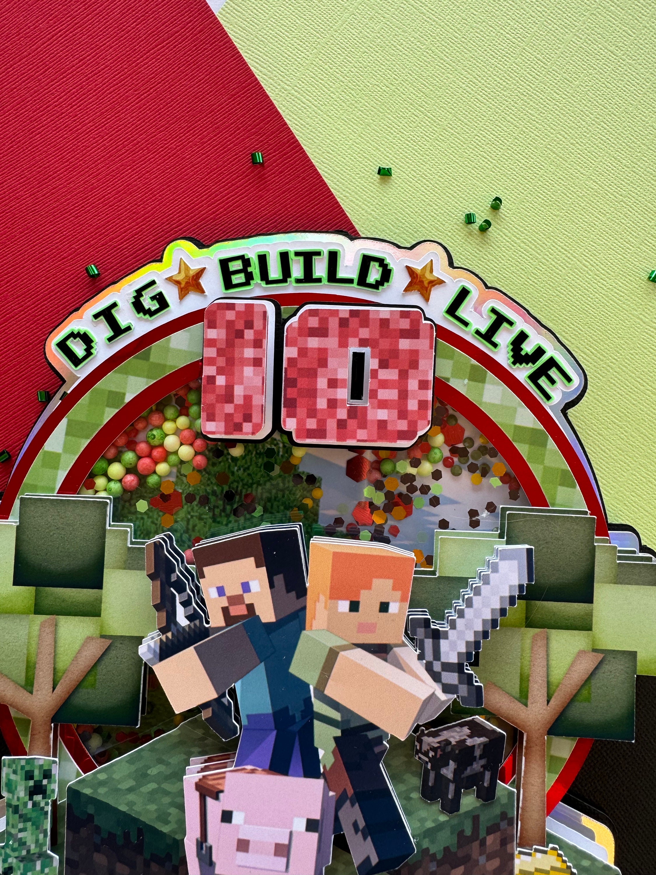 Customizable 3D Effect Cake Topper