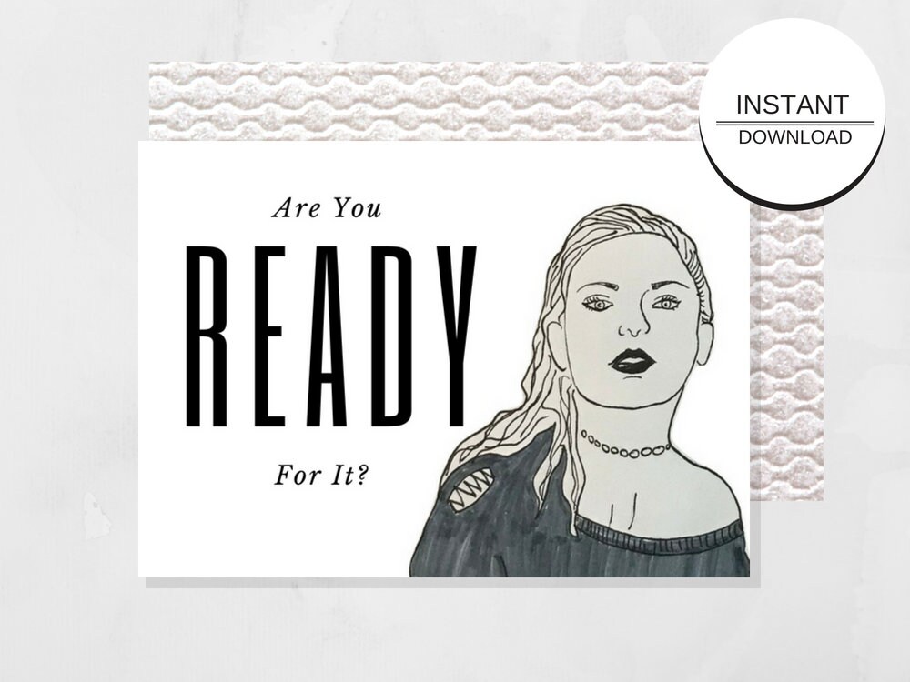 Taylor Swift Birthday Card Printable
