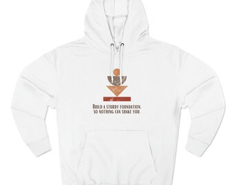 Sudadera con capucha de polar de tres paneles