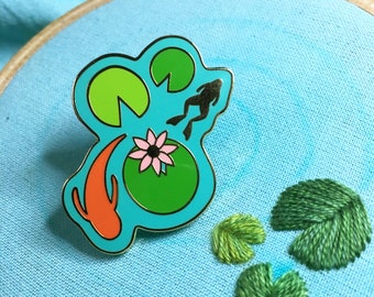 Lily Pond Hard Enamel Pin