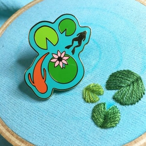 Lily Pond Hard Enamel Pin image 1