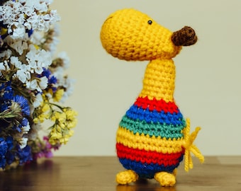 Beginner crochet kit giraffe, easy starter amigurumi kit, learn to crochet kit, make you own diy kit for adults