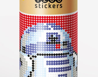 Paint by Sticker Robot Craft Kit for Boy, Poster by Sticker, Picture by  Number, Teen DIY Kit, Art by Sticker, Pixel Art, Make You Own 