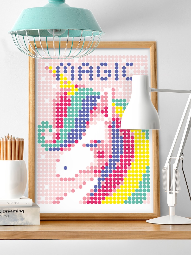 Paint by Sticker Unicorn Teen DIY Kit, Mosaic Wall Art by Sticker
