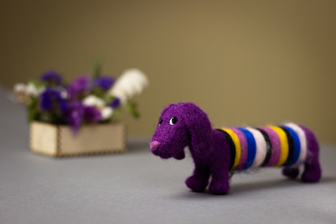 Needle Felting DOG Craft Kit Video Tutorial Punch Needle Kit Etsy