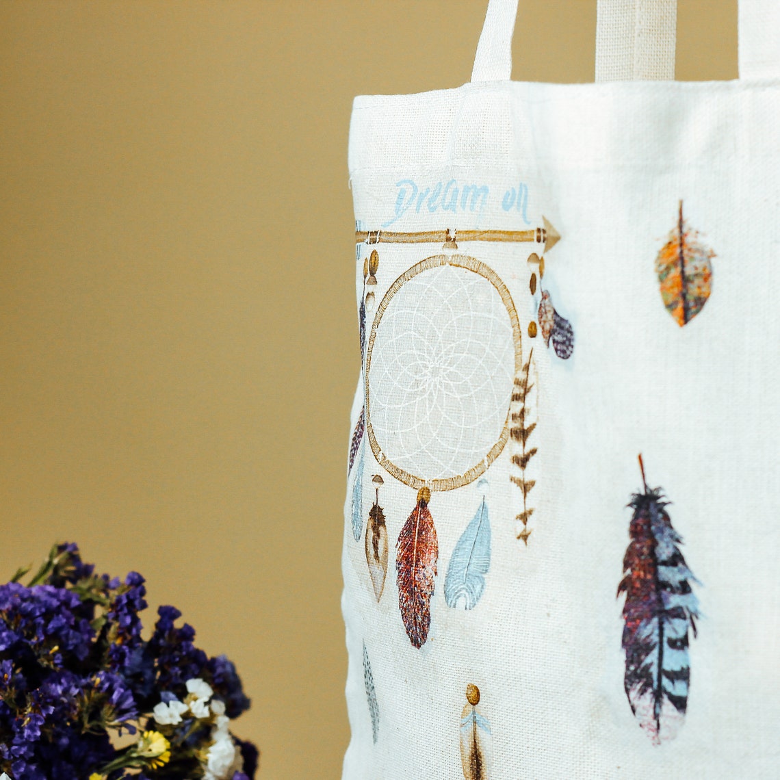 Decoupage on canvas tote bag DIY kit for adults decoupage art Etsy