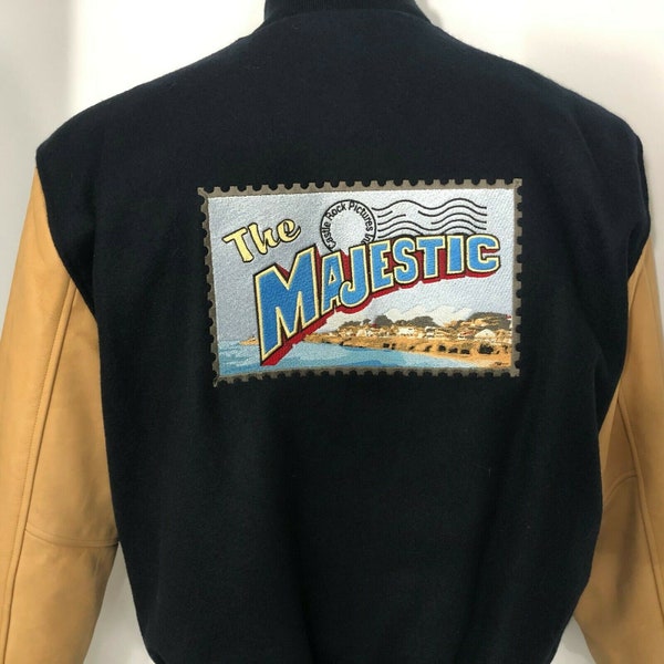 Vintage Sichel The Majestic with Jim Carrey Jacket Bomber Letterman Medium Movie