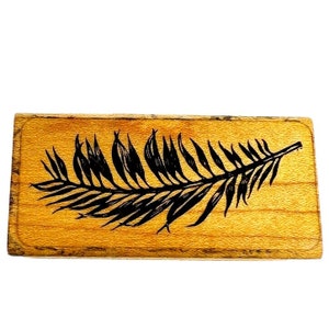 Vintage Stampscapes Zeldzame Demo Frond Rubber Stempel PalmBlad Varen Veer 137C