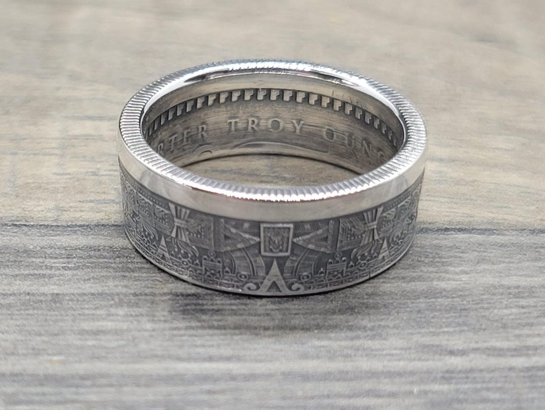Aztec Calendar Silver Coin Ring - Etsy