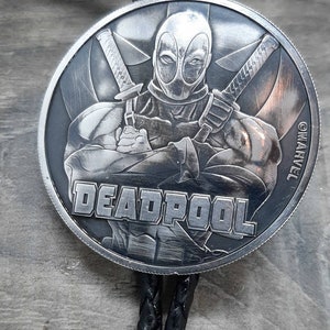 Deadpool Silver Bolo Tie