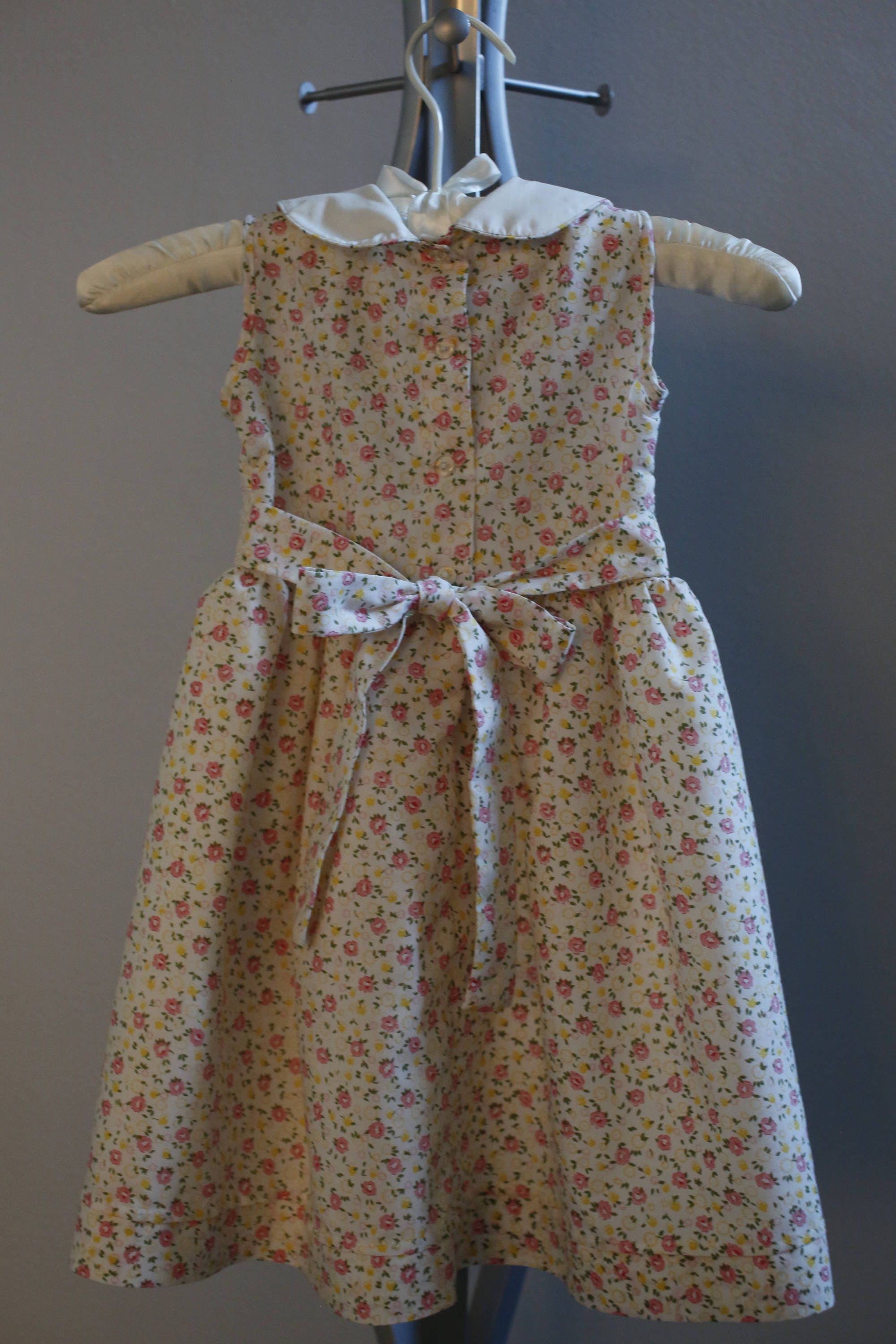 Pink Yellow & Ivory Floral Baby Girl Dress Baby Clothes - Etsy