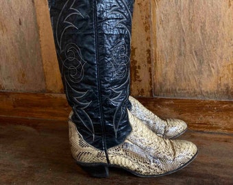 tony lama snakeskin boots