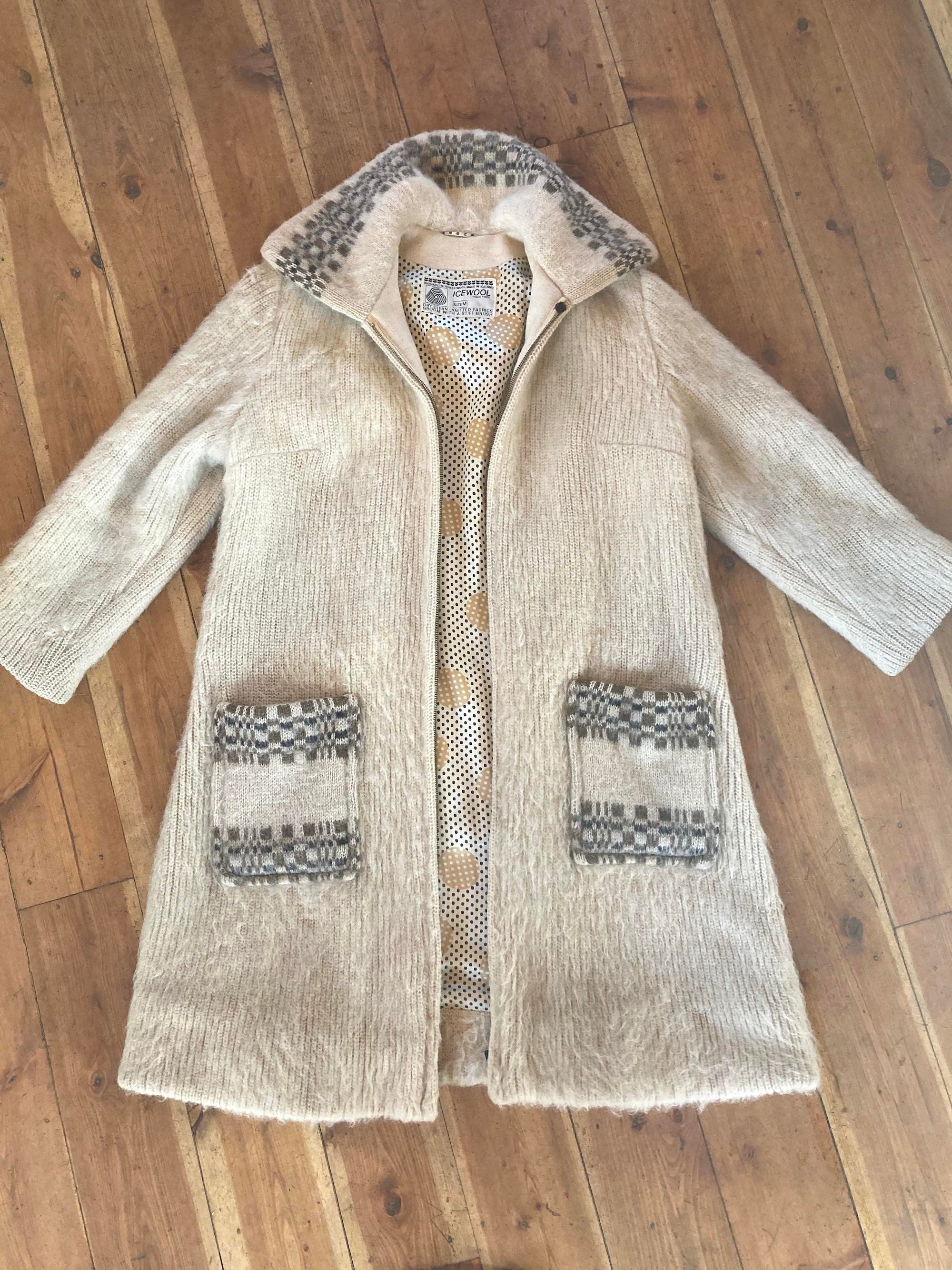 1960s Icelandic Sheep Wool Car Coat Swing A-Line Nordic Après | Etsy