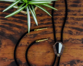 Black & White Bolo Tie | Modern Southwest Designs