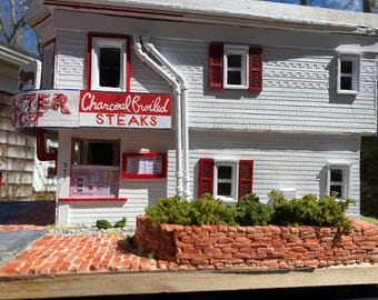 Restaurante Lobsterpot en miniatura, iluminado, icono de Provincetown