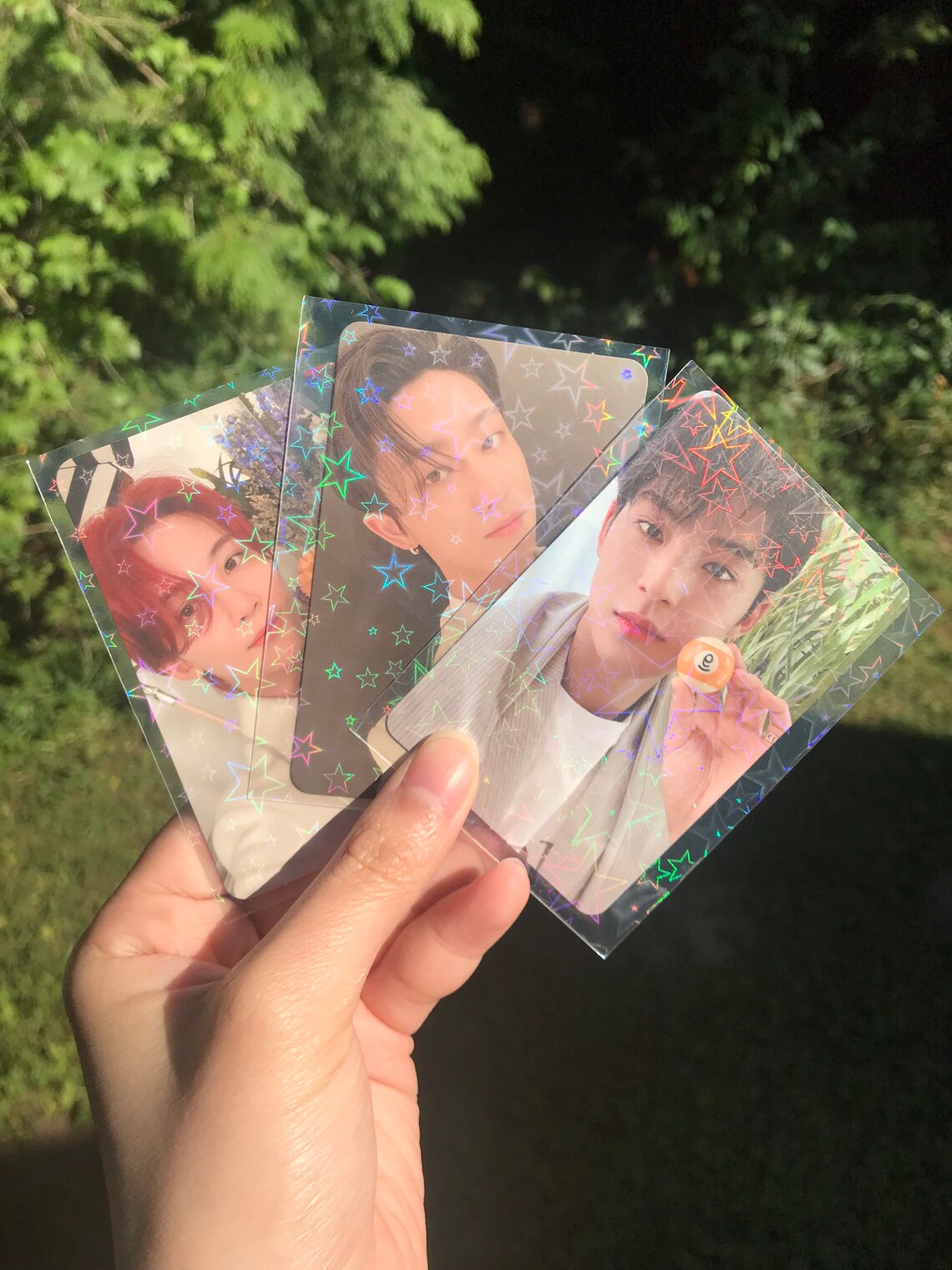 Photocard Sleeves Kpop Holographic Big Star 10pcs Etsy