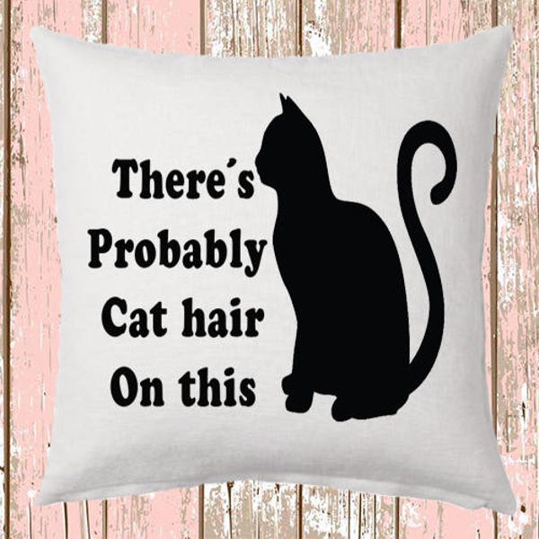 Cat hair pillow case 30cm x 30cm , various sizes, funny nerd