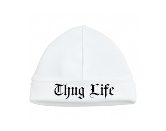 Funny Thug Life baby hat 0-3 months