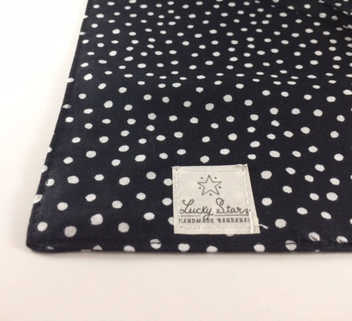 Dog Bandana/ Pet Bandana/ Black and White Dog Bandana/ Black - Etsy