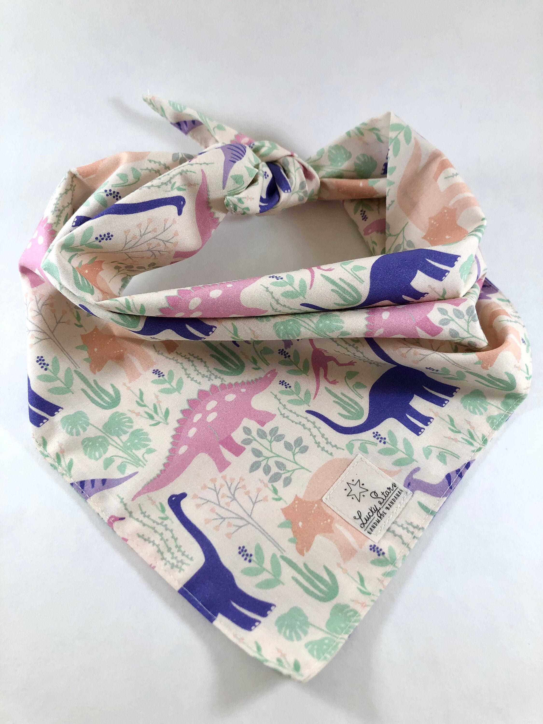 Dog Bandana/ Pet Bandana/ Dinosaur Dog Bandana/ Dinosaur Pet Etsy España