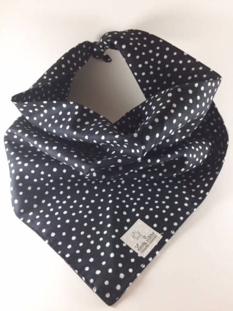 Dog Bandana/ Pet Bandana/ Black and White Dog Bandana/ Black Etsy