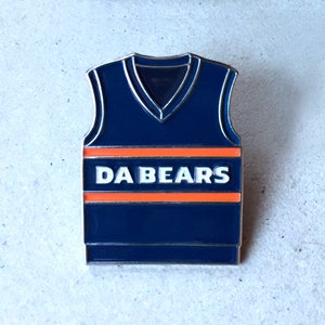 Chicago Bears enamel pin – Da Bears! This Coach Ditka vest is perfect Chicago Bears gift, great for football fans, fun Chicago gift!