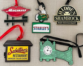 Chicago Landmark ornaments – for OG Chicagoans (like us!), deck your halls with these vintage Chicago signs! Great Chicago gift!