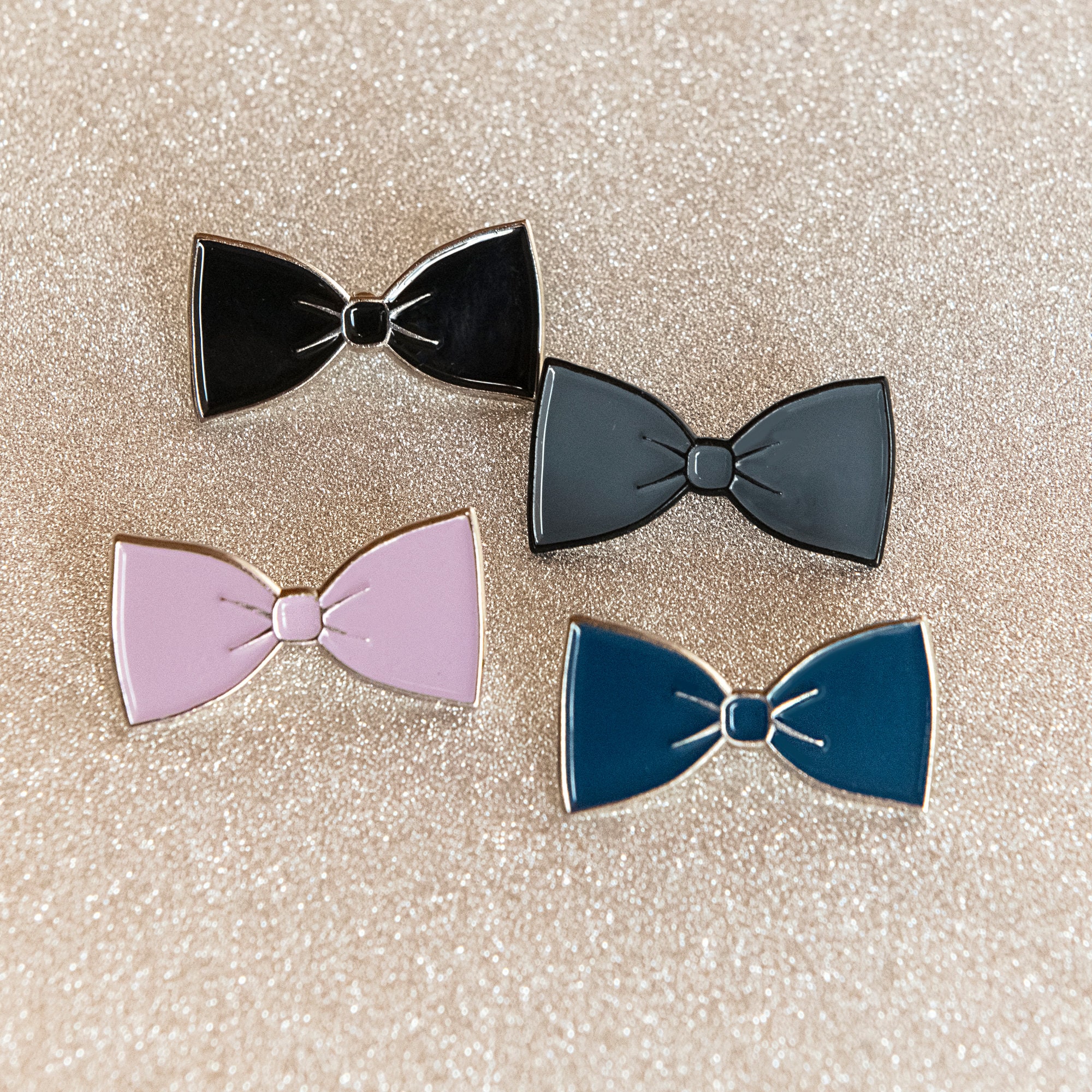 Bow Tie Enamel Pin Tuxedostyle Enamel Pin Makes for a Etsy