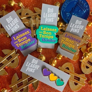 mardi gras enamel pin