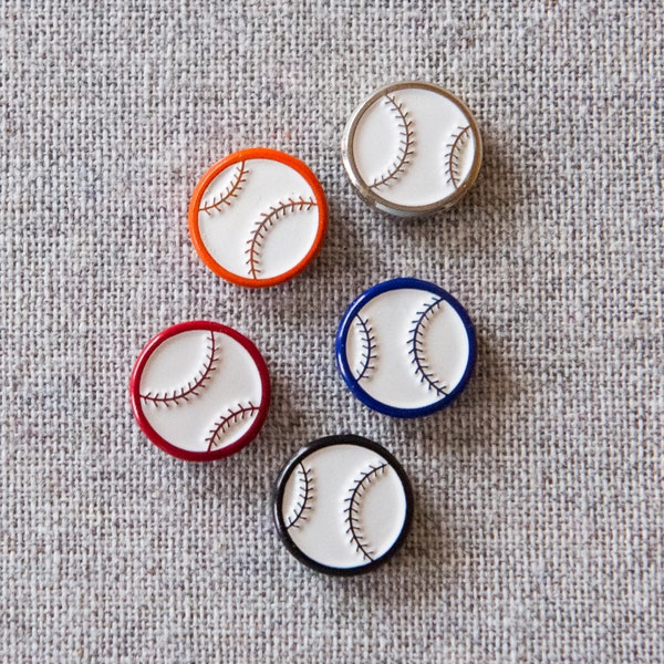 Mini Baseball enamel pins – When you want just a little sporty flair, our baseball mini pins do the trick! Baseball gift, Home Plate gift