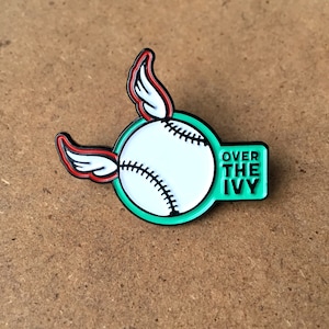 Chicago Cubs enamel pin – Celebrating Wrigley Field and the dingers as Cubs homers go Over the Ivy! Great Cubs Gift! Cubs stocking stuffer!