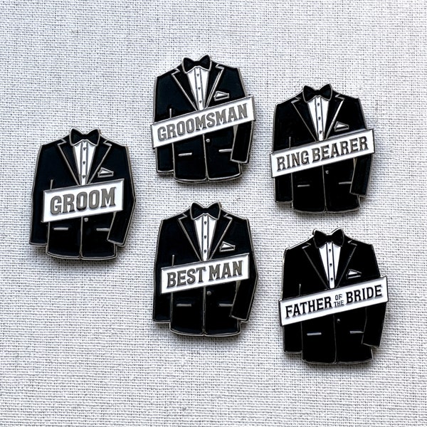 Groom Lapel Pins Etsy