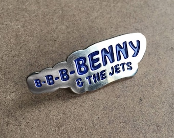 Benny & The Jets Chicago Cubs Enamel Pin: Ben Zobrist MVP great Elton John gift too!
