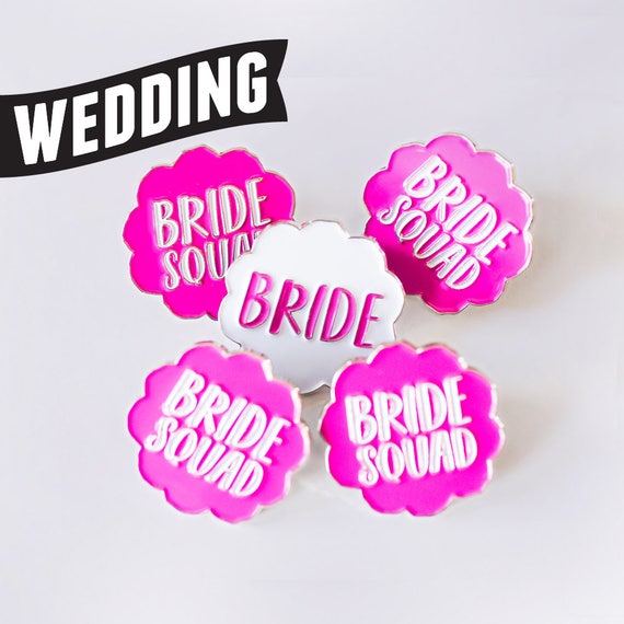 Bachelorette Party Team Bride Pin On Ribbon Set Bachelorette Party Team Bride Pin On Ribbon Set