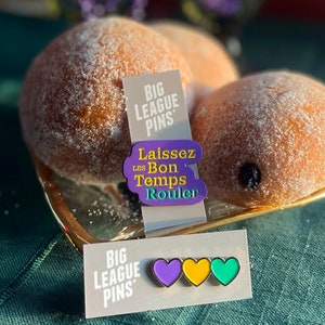 mardi gras enamel pin