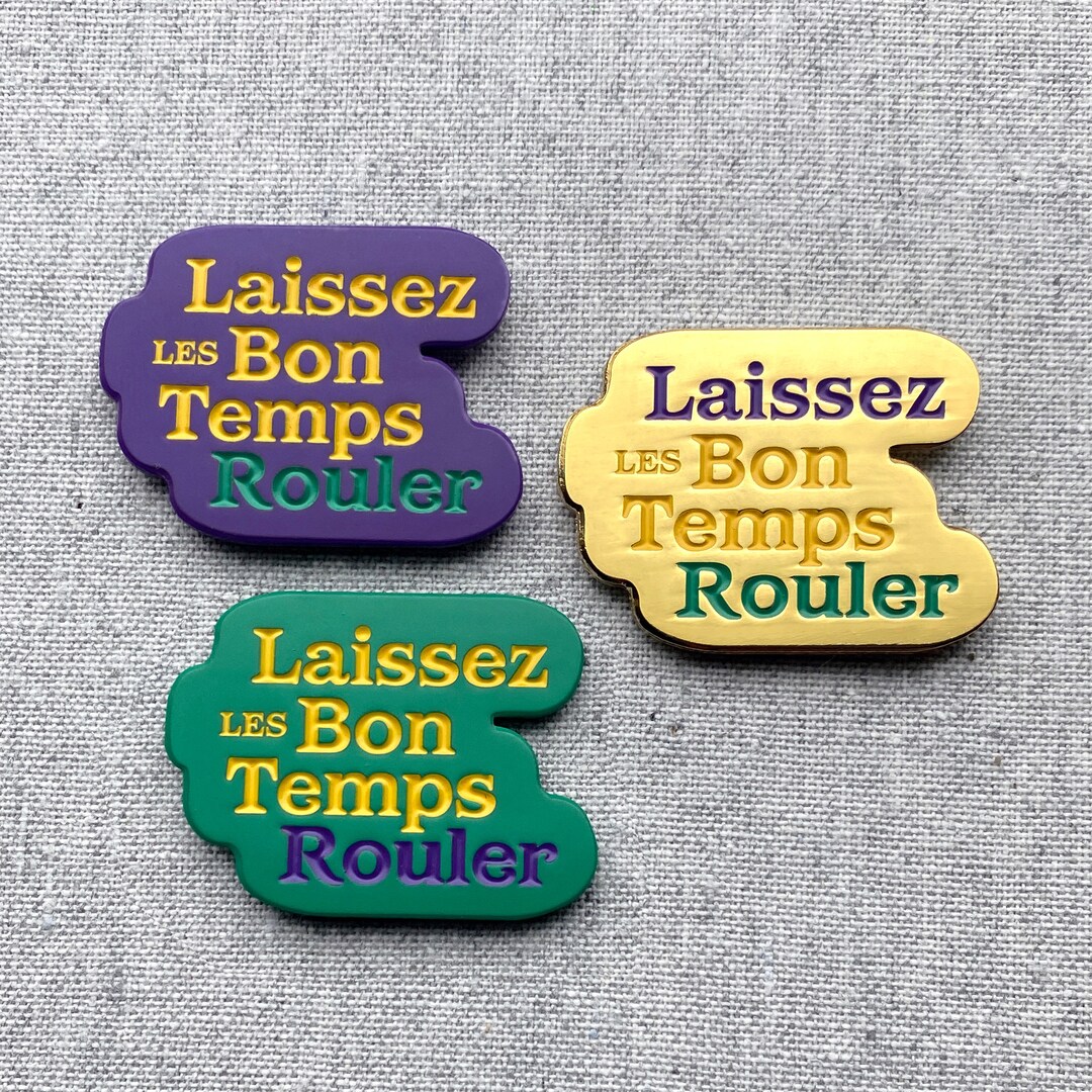 mardi gras enamel pin