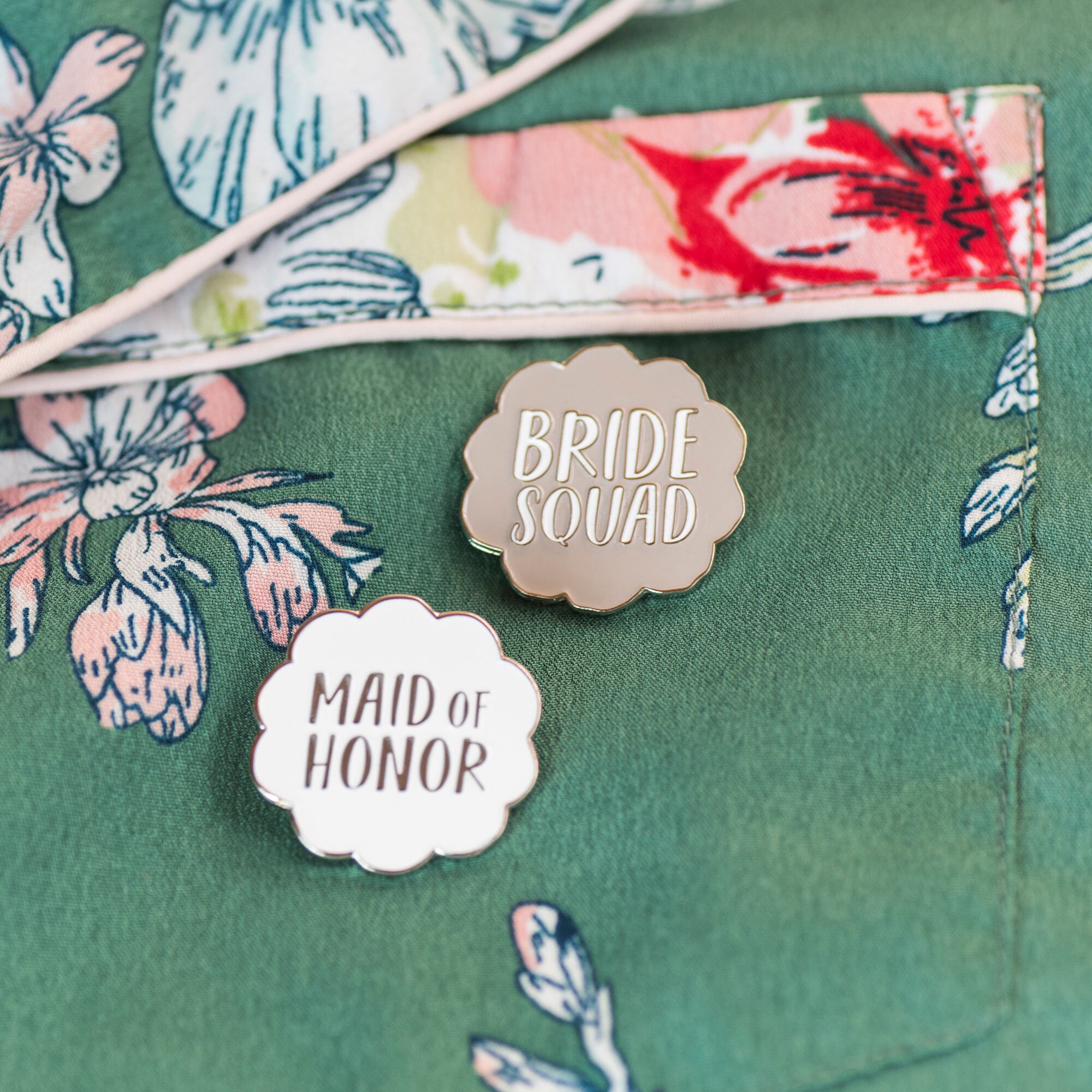 Bride & Bride Squad Enamel Pin Set: Bachelorette Party Favors + Gifts ...