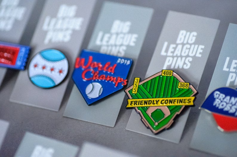 Wrigley Field enamel pin home of the Chicago Cubs the Etsy