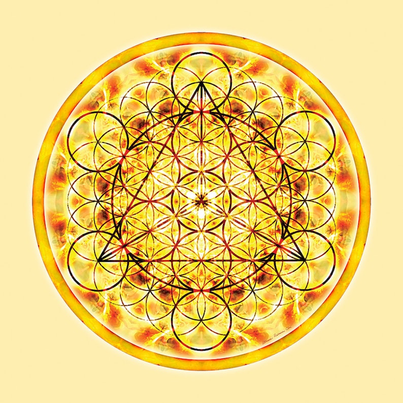 La géométrie sacrée Mandala 2, Art Digital, Art mural, Téléchargement