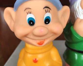 Rare Vintage Disney Seven Dwarfs Dolls