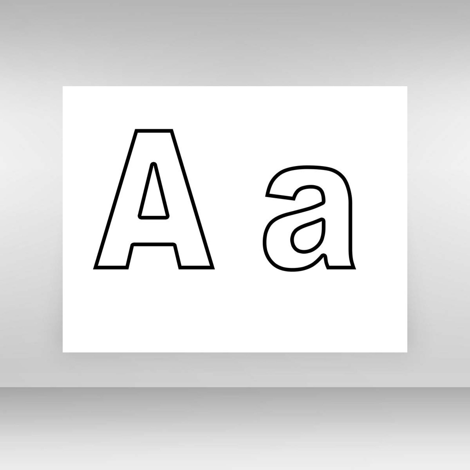 Printable Uppercase Lowercase Letters Printable Alphabet 26 Pages. - Etsy