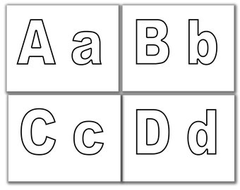 Printable Uppercase Lowercase Letters Printable Alphabet 26 Pages.