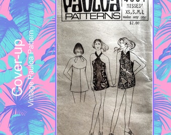 S M 1980/'s Size XS Pauloa Patterns 3300 Unisex Oversized T Shaped Pullover Top and Wide Waisted Tapered Pants L Factory Folded