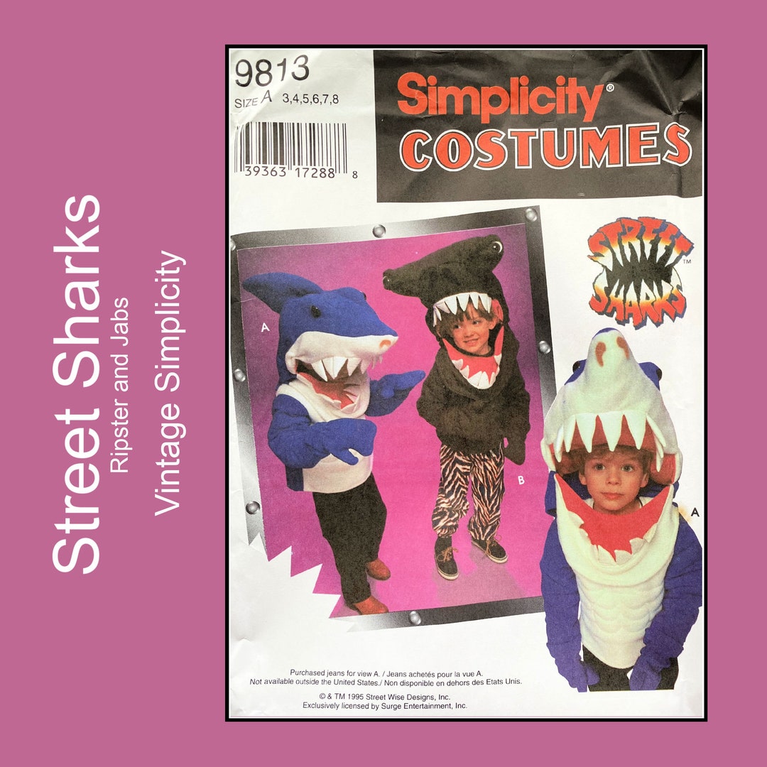 Ripster Jabs Street Sharks Costume Sewing Pattern Etsy