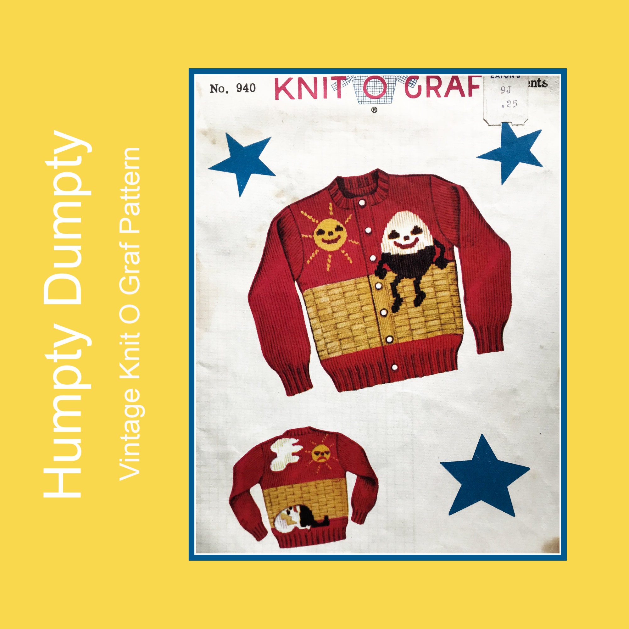 Knit O Graf 940 Humpty Dumpty Cardigan 