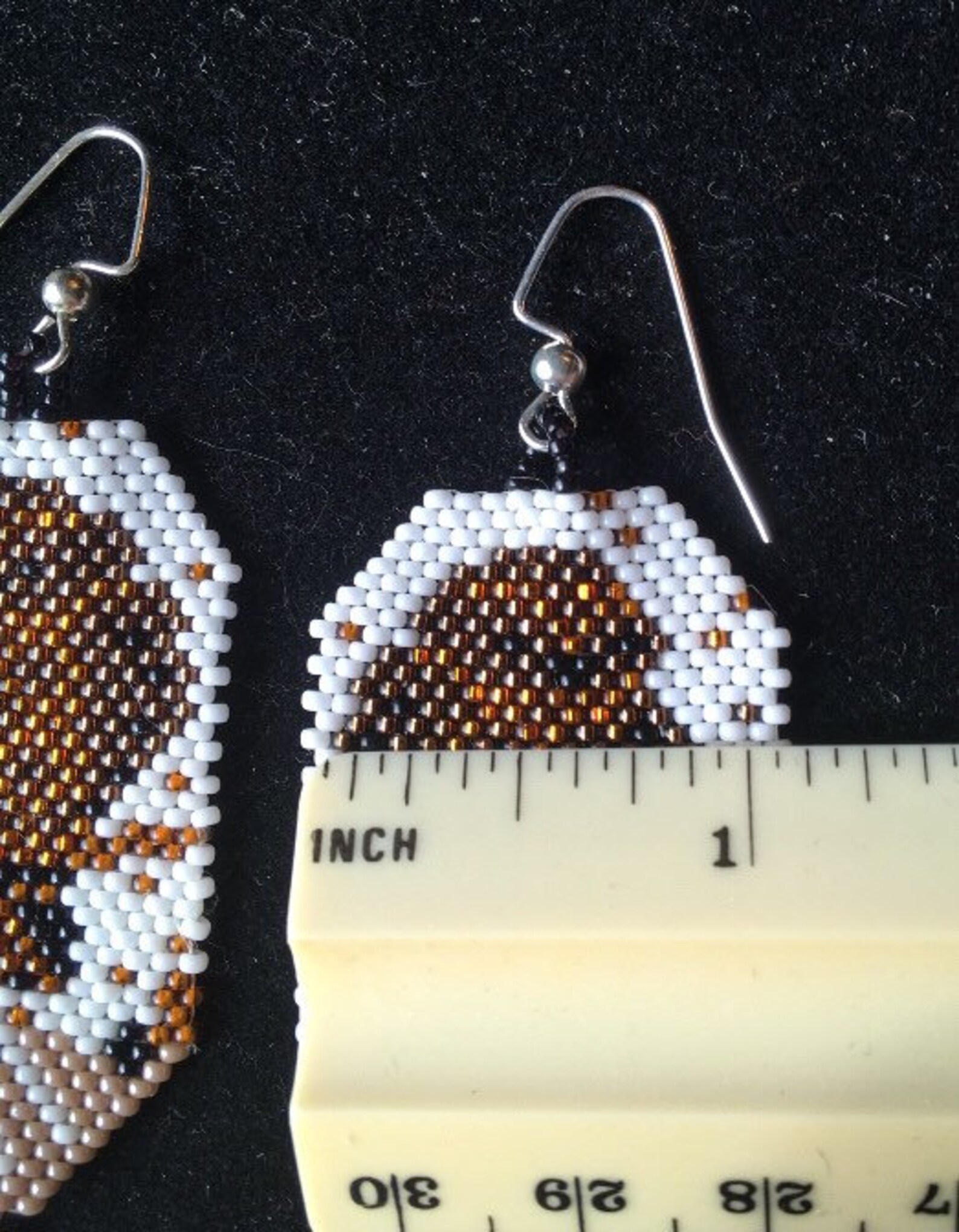 Beaded Owl Earrings Handmade Seed Bead Owls Native American Etsy