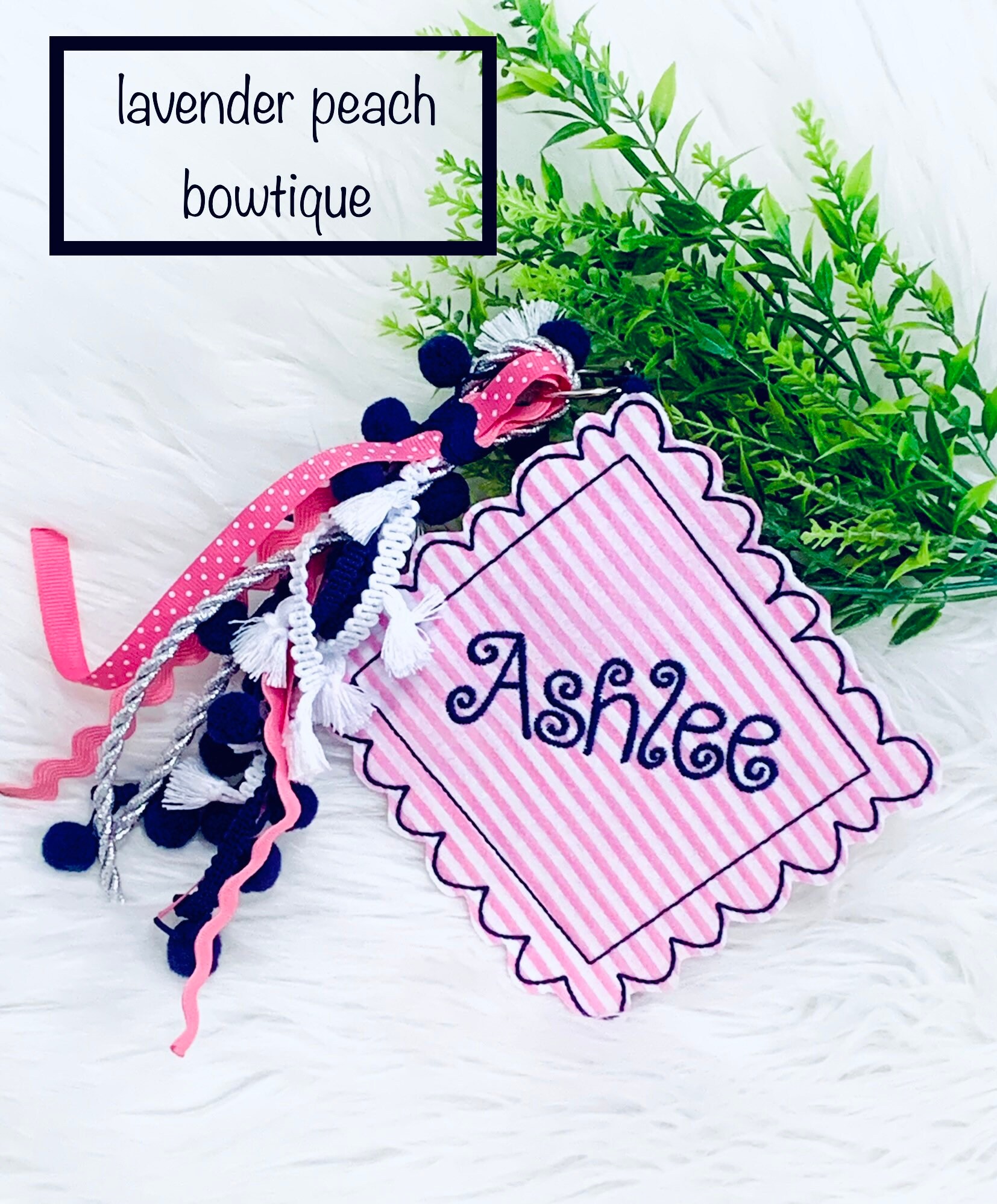 Kids Personalized Backpack Name Tag, Embroidered Name Tag, Backpack ...