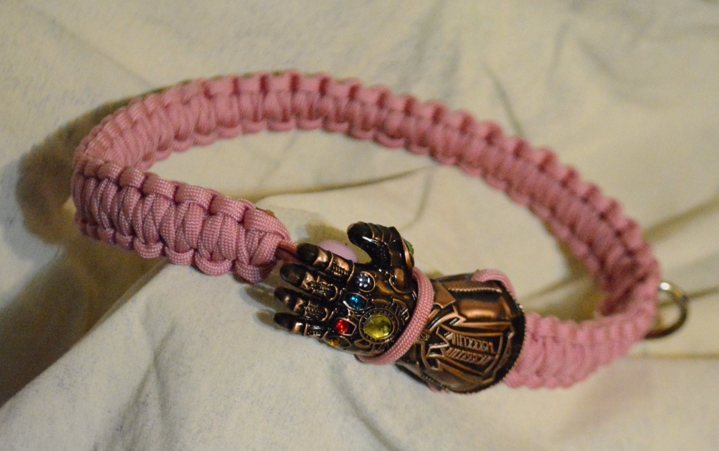 Infinity Gauntlet / Dog Collar / Rose Gold Tone Paracord Dog Etsy