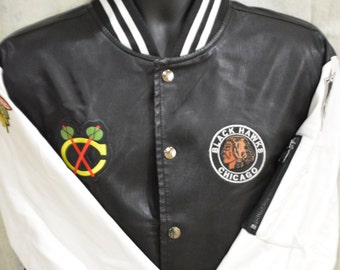 Blackhawks letterman jacket discount
