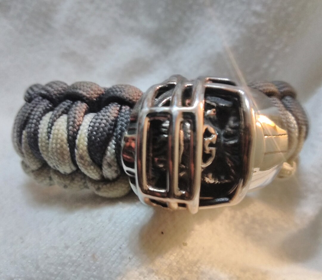 The Gorilla Squad Football Bracelet / Silver Helmet Paracord Etsy